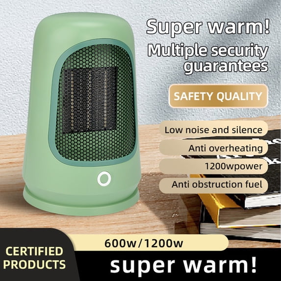 Newxiaaa Space Heater, Portable Electric Heaters, Oscillating Ceramic Tower Indoor Space Heater, Portable Energy Efficient Space Heaters for Indoor Use Two-Speed Portable Heater Fan (Green)