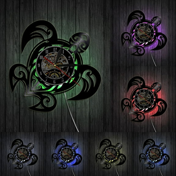 Newxiaaa Telling Time Teaching Clock, Easy Setting Silicone Clock Led Digital Wall Clock With Large Display Wall Clock Digital Waterproof, for Christmas Gifts (B)