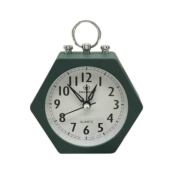 Newxiaaa Telling Time Teaching Clock, Sleep Timer Led Display Kids Wall Clock Small Battery Clock, For Living Room Office (Green)