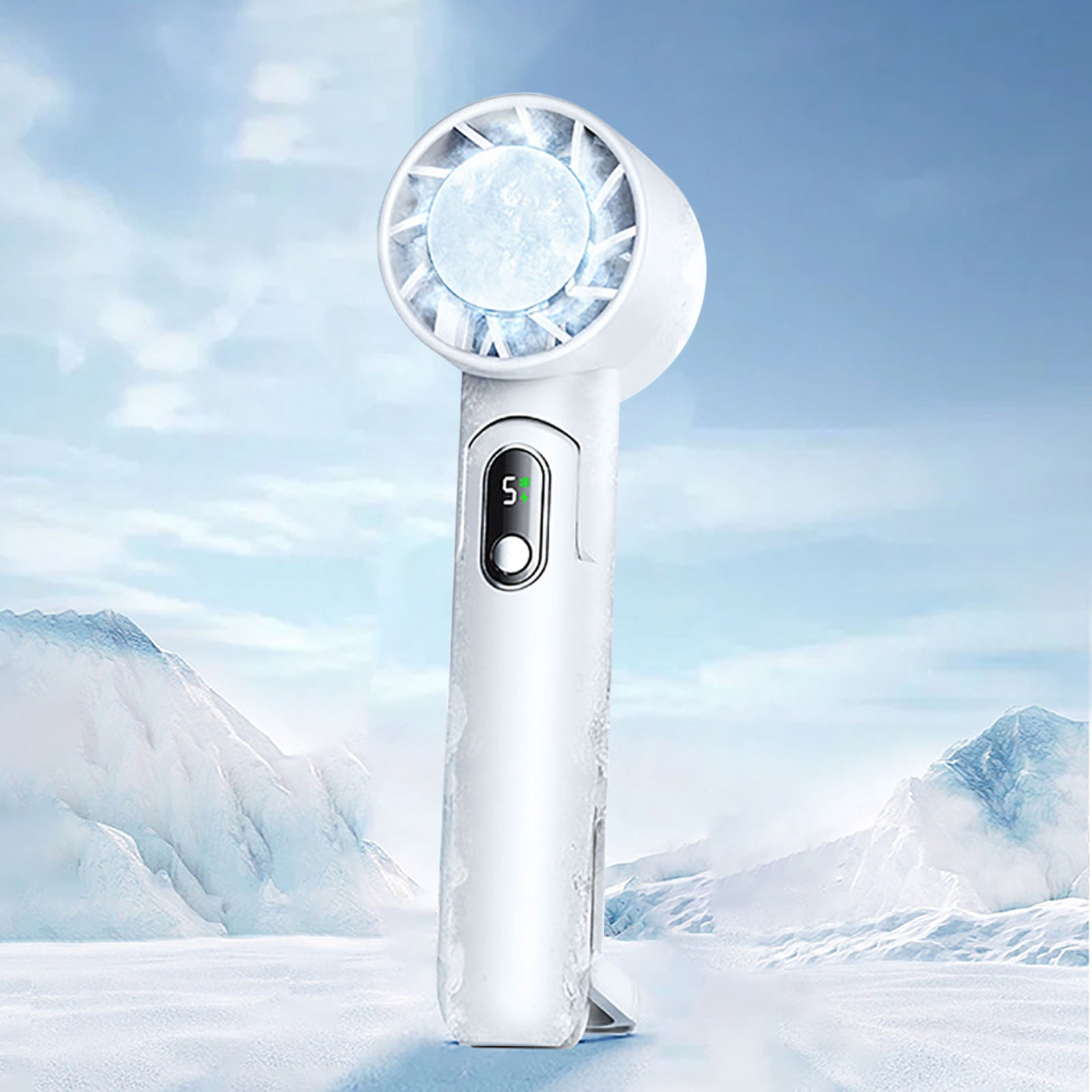Newxiaaa Usb Rechargeable Foldable Fan Handheld Mini Fan Portable Hotsales Portable Cooling Fan For Room Portable Charging Desktop Clip Fan for Tent Camping ()