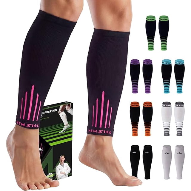 Newzill Compression Calf Sleeves 20-30mmHg for Men & Women, Running ...