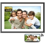 NexFoto 64GB 16 Inch Extra Large Digital Picture Frame 1920x1080 FHD IPS Touch Screen, WiFi Electronic Digital Photo Frame with Remote Control, Easy to Share Photo via App, Gift for Grandparents