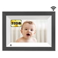 thumbnail image 1 of NexFoto 32GB WiFi Digital Photo Frame, 1280x800 IPS Digital Picture Frame, Easy to Share Photos Video via App and Email Anywhere, Auto-Rotate, Wall-Mountable, 1 of 8