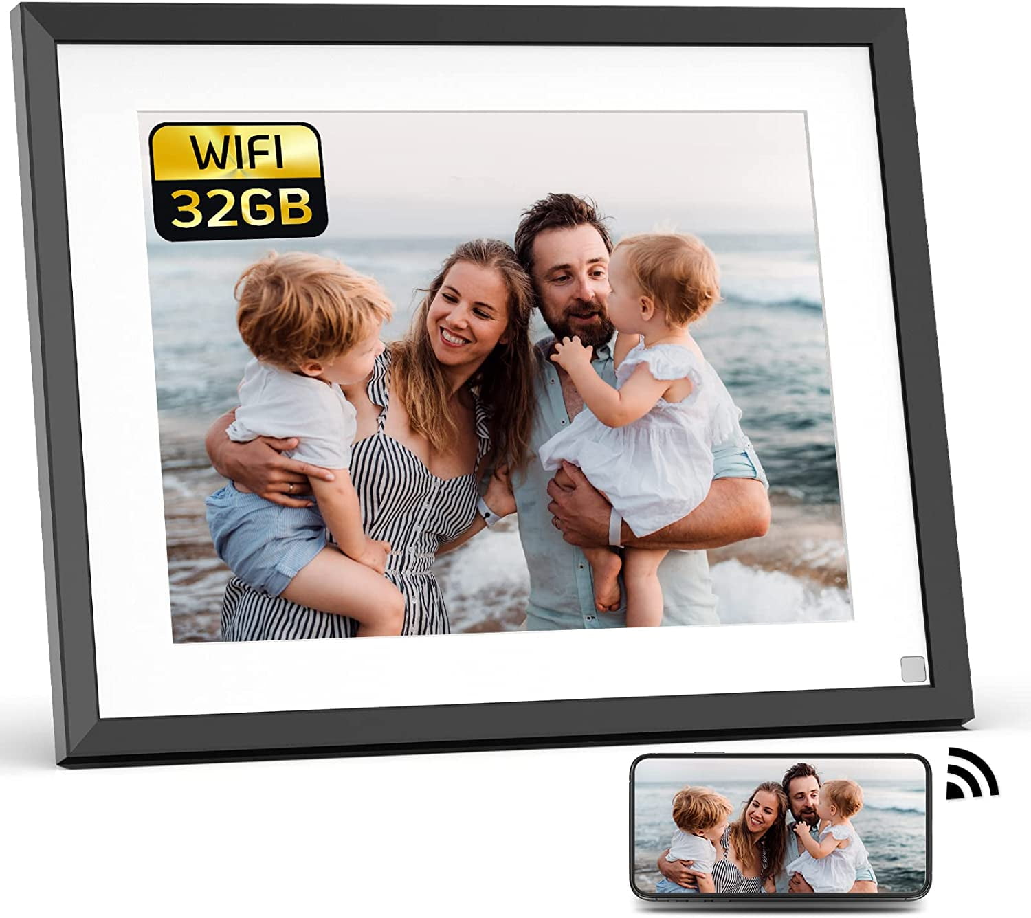 NexFoto 9 inch Digital Photo Frame, Smart Wifi Electronic Picture