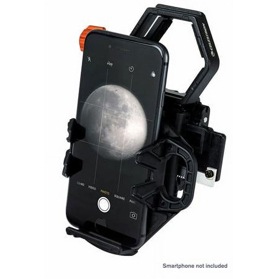 Celestron - NexGO 2-Axis Universal Smartphone Adapter - Digiscoping Smartphone Adapter - Capture Images and Video Through Your Telescope or Spotting Scope