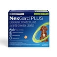 thumbnail image 1 of NexGard Plus Flea, Tick & Heartworm Chewable for Dogs 8.1-17 lbs, Beef Flavor, Green Box, 1 of 18