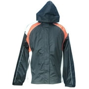 NexGen Ladies SH2349 Black, Beige and Orange Hooded Water Proof Rain Suit 3X-Large