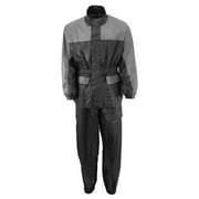 NexGen Ladies XS5031 Grey and Black Water Proof Rain Suit with Cinch Sides X-Large
