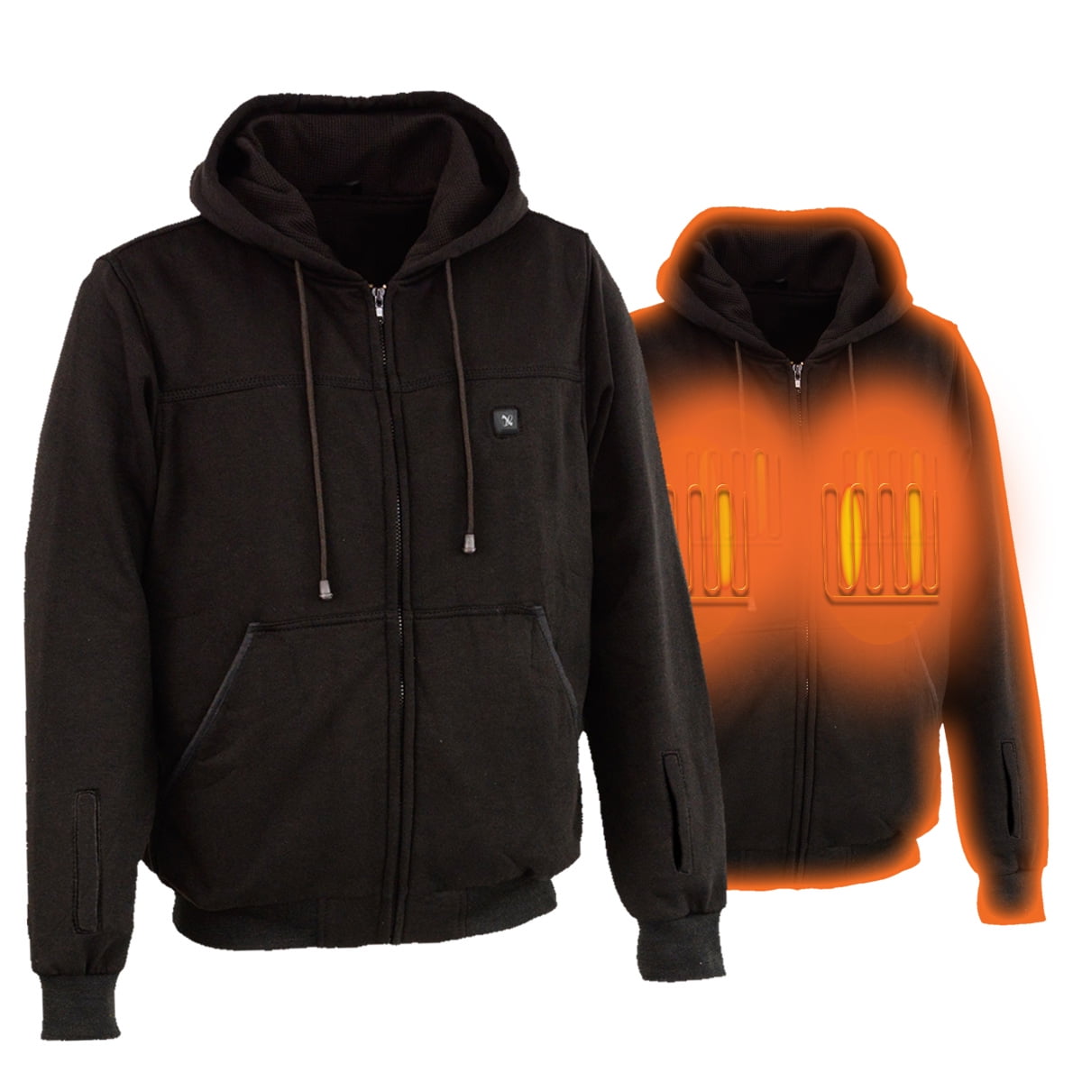 NexGen NXM1717DUAL Men's 'Fiery' Black 'Heated' Hoodie (Rechargeable  Battery Pack Included) 4X-Large - Walmart.com