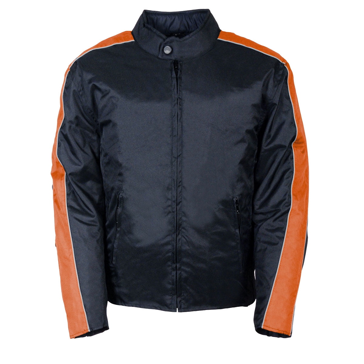 NexGen SH0030 Men s Racer Black and Orange Textile Motorcycle