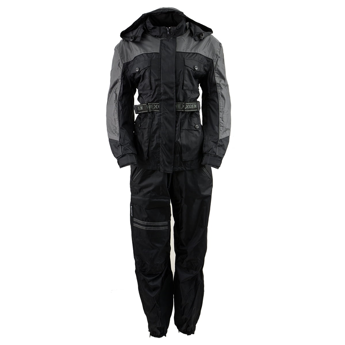 NexGen XS5031 Women's Grey and Black Water Proof Rain Suit with