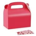 thumbnail image 1 of NexMint 10-Pack Red Gable Favor Boxes with DIY Valentine's day Sticker, Treat Boxes, Cute Candy Box 6.9x6.5x3.5 inch for Wedding, Birthday, Baby Shower, 1 of 5