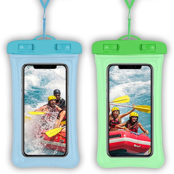NexTone 7 Pcs Waterproof Phone Pouch, Universal IPX8 Floating Waterproof Cell Phone Case Dry Bag, Compatible with Most Cell Phone on Market, Waterproof Phone Protector for Beach Swimming