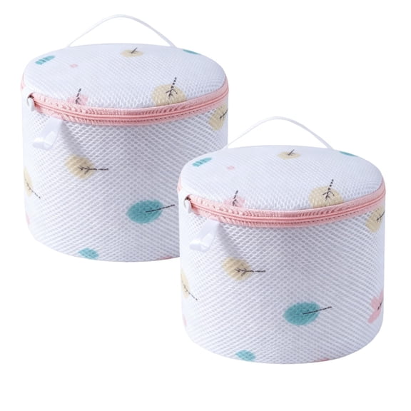 NexTone Bra Laundry Bag, 15×17cm Fine Mesh & Honeycomb Sandwich Wash Bag, Polyester Delicates Lingerie Protector with Invisible Zipper, AntiDeformation AntiSnag Washing Machine Net Bag,