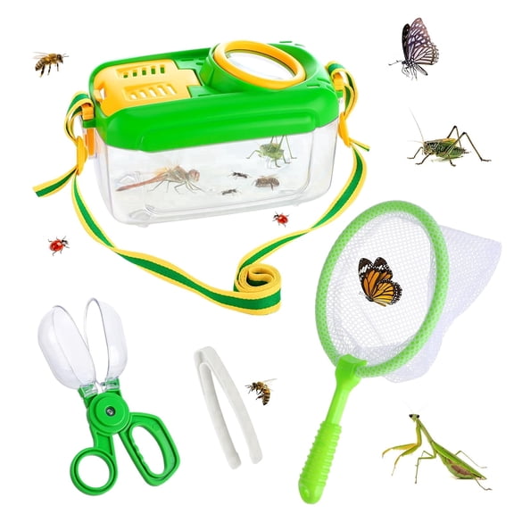 NexTone Bug Catcher Kit for Kids, Butterfly Catcher Toy with Net, Outdoor Nature Exploration Observation Activity Gift