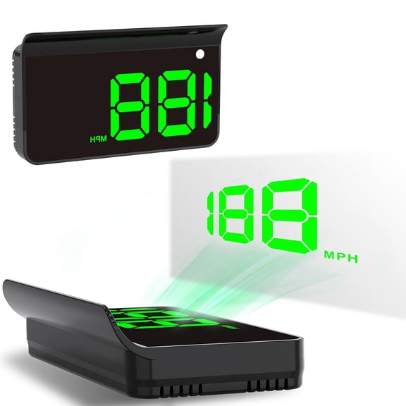 NexTone Car HUD head up display, GPS Digital Speedometer, USB Powered Plug & Play with Auto Brightness Adjustment, Large MPH Font, Universal for Cars, Trucks & Motorcycles