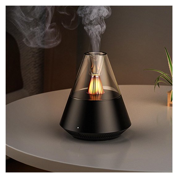 NexTone Essential Oils Aroma Diffuser,Portable Humidifier with Cool Mist and Warm Light Effect,Remote Control,150 ml Capacity,for Bedroom, Office, Living Room, Yoga (Black)