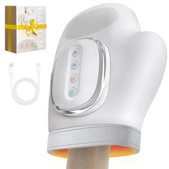 NexTone Hand Massager with Heat and Compression, 3 Massage 3 Temperatures 5 Compression Models for Carpal Tunnel Relief, Arthritis and Hand Muscle Relaxation, Hand Massage Gift for Men&Women