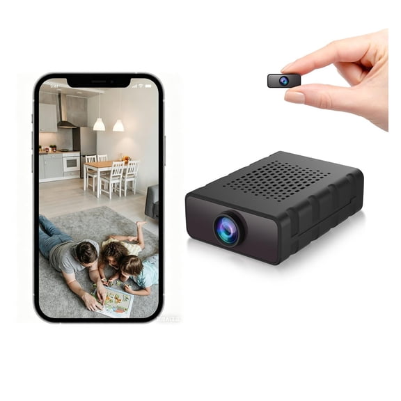 NexTone Mini Camera Nanny Cam for Home - 2026 Update WiFi Security Camera with Free Cloud Storage, Baby Monitor Pet Camera with Motion Detection, Night Vision, App Control, with No WiFi Mode (Black)