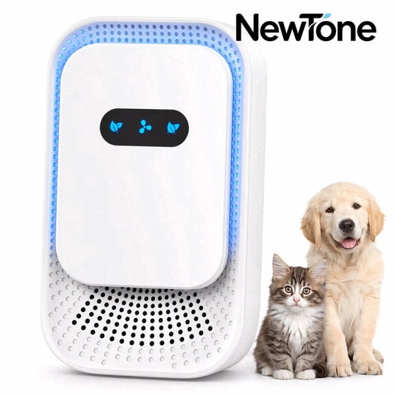 NexTone Plug-in Negative Ion Purifier, 5dB Quiet Filterless Mini Odor Eliminator, White for Home Pet Litter Bathroom Kitchen Use