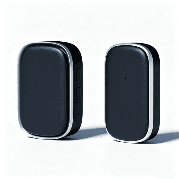NexTone Wireless Doorbell, 1 Transmitter + 1 Receiver, 38 Ringtones, IP44 Waterproof, 0-100dB Adjustable Volume, AC 100-260V, for Home, Office, Villa, Hotel, Black