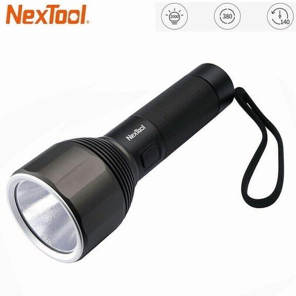 NexTool 2000LM 380M Rechargeable Tactical Flashlight 5 Modes Type-C Torch