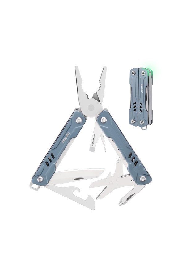 Mini Sailor S11 Keychain Multitool, 11-in-1 Compact EDC Pliers with Pocket Knife, Scissors & Screwdrivers, Lightweight Small Multitool for DIY, Travel, Camping, and Gift, Cool Gadget for Men