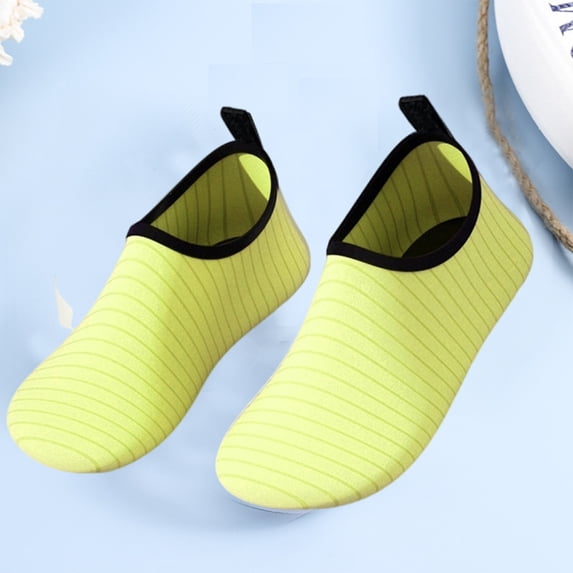 NexTorq Beach Essentials, Womens Swim Shoes, Water Socks for Women Men Adult Aqua Swim Shoes Beach River Pool Barefoot Yoga Exercise Wear Sports Accessories Quick-Dry Must Haves, Yellow, 9