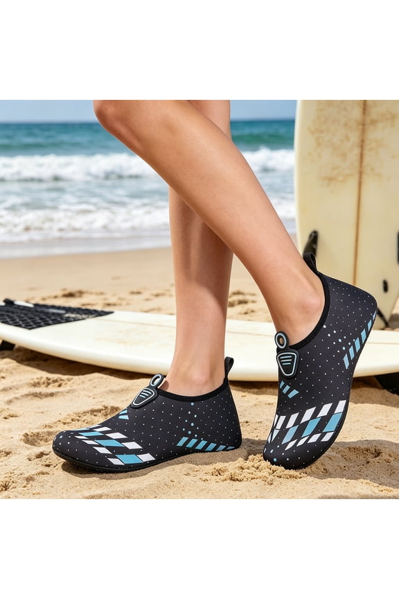 Mens Pool Shoes, Womens Beach Shoes, Swimming Shoes, Men's Water Shoes, Water Shoes for Womens Mens Barefoot Quick-Dry Aqua Socks for Beach Swim Surf Yoga Exercise Soles, Green, 5.5