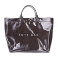 thumbnail image 1 of NexTorq PVC Tote Bag Women's Letters Print Hobo Handbag Waterproof Plastic Tote Purse for Work, Beach, Shopping, Coffee, 1 of 3