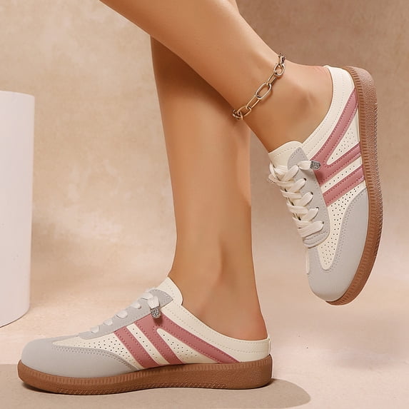 NexTorq Walking Shoes Women, Women's Slip-On Sneakers, Women's Colorblock Sneakers, Lightweight Round Toe Casual Sports Slippers, Casual Slides Comfortable Breathable Sports Shoes