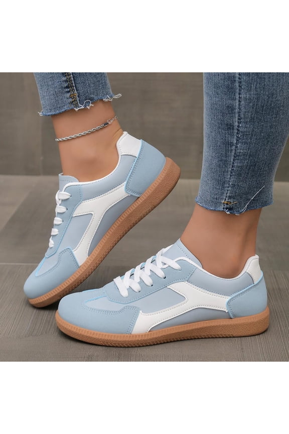 Women's Slip On Shoes, Walking Shoes Women, Walking Shoes for Women Fashion Sneakers Non Slip Work Shoes Comfortable Casual Tennis Sneakers Woman's Breathable Office Shoes, Sky Blue, 7.5