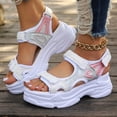 thumbnail image 1 of NexTorq Women's Walking Sport Athletic Sandals Comfort Open Toe Casual Outdoor Hiking Summer Shoes, White, 5.5, 1 of 4