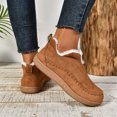 thumbnail image 1 of NexTorq Women's Winter Cotton Shoes Fleece Lined Warm Slip-On Boots Moc Toe Soft Sole Lightweight Cozy Cold Weather Footwear for Walking and Everyday Wear Light Brown US-8.5 (EU-42), 1 of 5