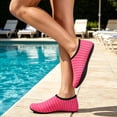 thumbnail image 1 of NexTorq Womens Beach Shoes, Mens Pool Shoes, Water Shoes for Women Men Slip-on Barefoot Aqua Yoga Socks Non-Slip Quick-Dry Lightweight Footwear for Swim Pool Beach Surf River, Hot Pink, 6.5, 1 of 4