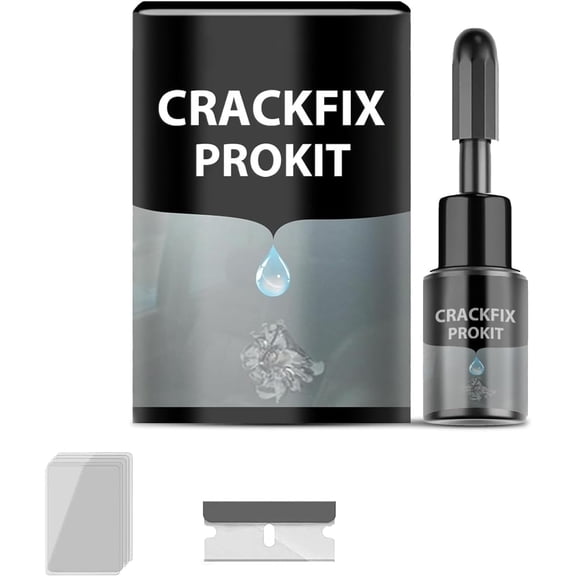 Nexa CrackFix Pro Kit,CrackFix Pro Kit Nexa Car Windshield Crack Repair Fluid Kits,Repair Fluid Quick Fix for Chips, Cracks, Star-Shaped Crack,Car Glass Repairs Without Stress