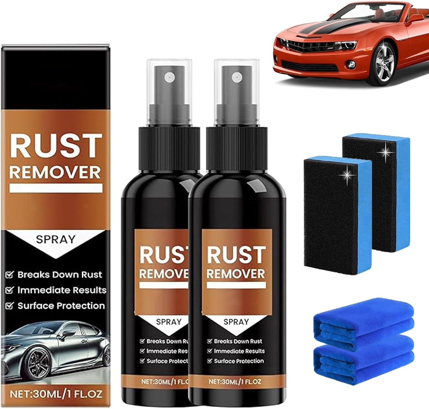 Nexa Rust Remover Spray, Upgrade Rust Remover For Metal, Car Scratch ...