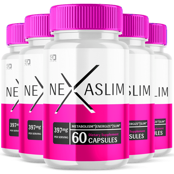 NexaSlim Advanved Formula Supplement Capsules Nexa Slim Pills 5 Pack