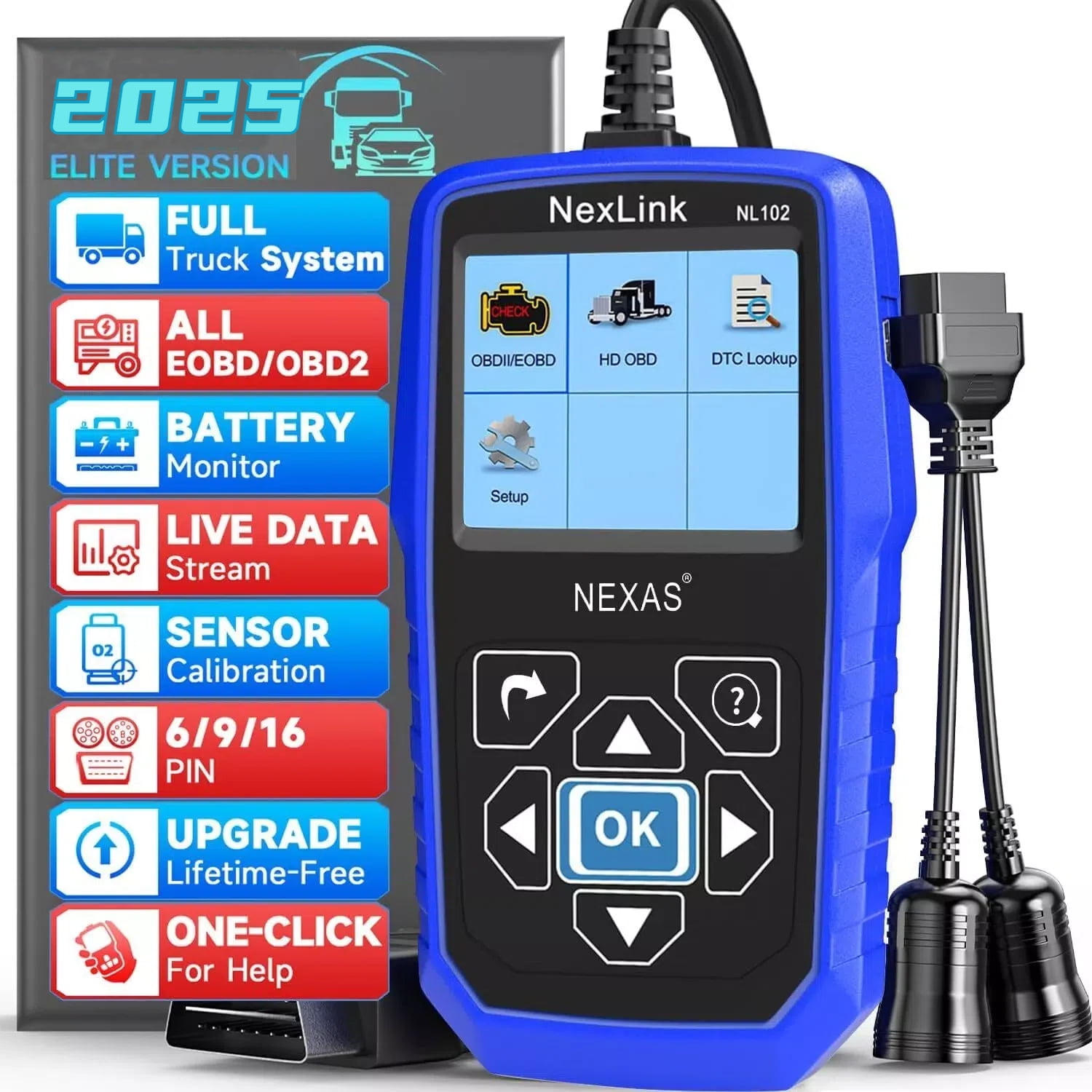 Nexas NL102 Heavy Duty Truck Scanner for Heavy Truck All Nexas NL102 Heavy Duty Truck Scanner for Heavy Truck All