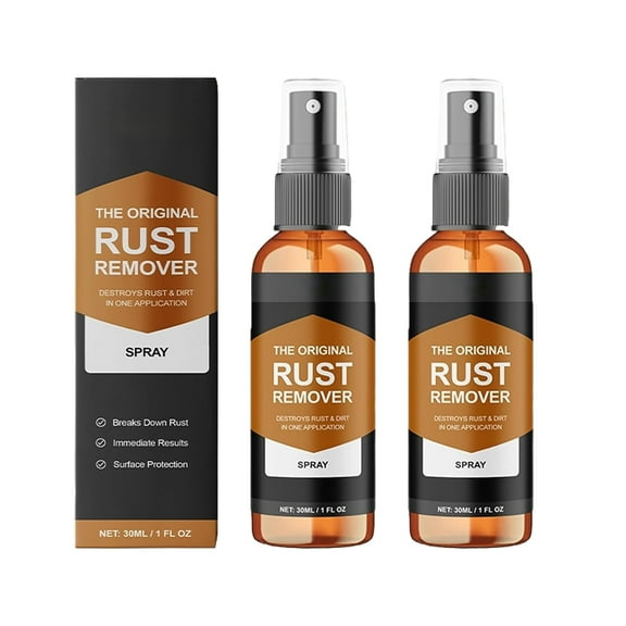 Nexass Rust Remover Spray, 2025 Upgrade Rust Remover for Metal, Car Scratch Remover, Iron Stain Cleaner for Multiple Surfaces,for Heavy Duty Rust Dissolver for Metal, Tools, Cars, Chains 2PCS