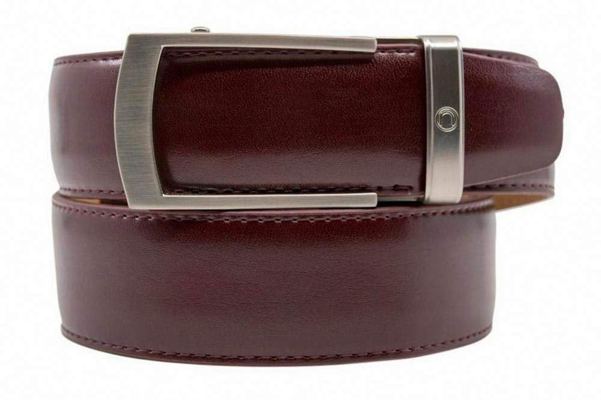 Nexbelt Portofino Cordovan Premium Italian Brown Leather Dress Belt for