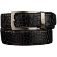 thumbnail image 1 of Nexbelt Reptile Series Crocodile Embossed Black Belt Chrome Buckle Adjustable (Multi), 1 of 3
