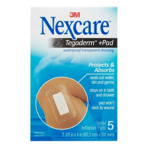 Nexcare Absolute Waterproof Adhesive Dressing with Pad 2.4 by Nexcare (Pack of 3)
