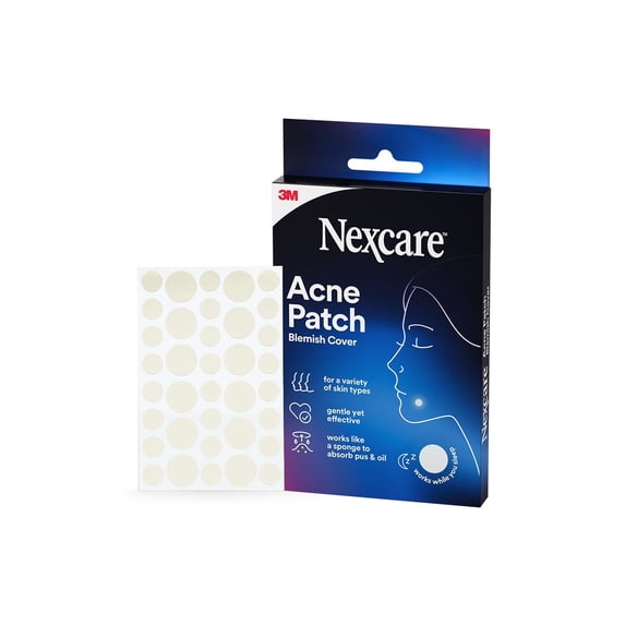 Nexcare Absorbing Acne Cover, Invisible, Non-Drying, 36 Count
