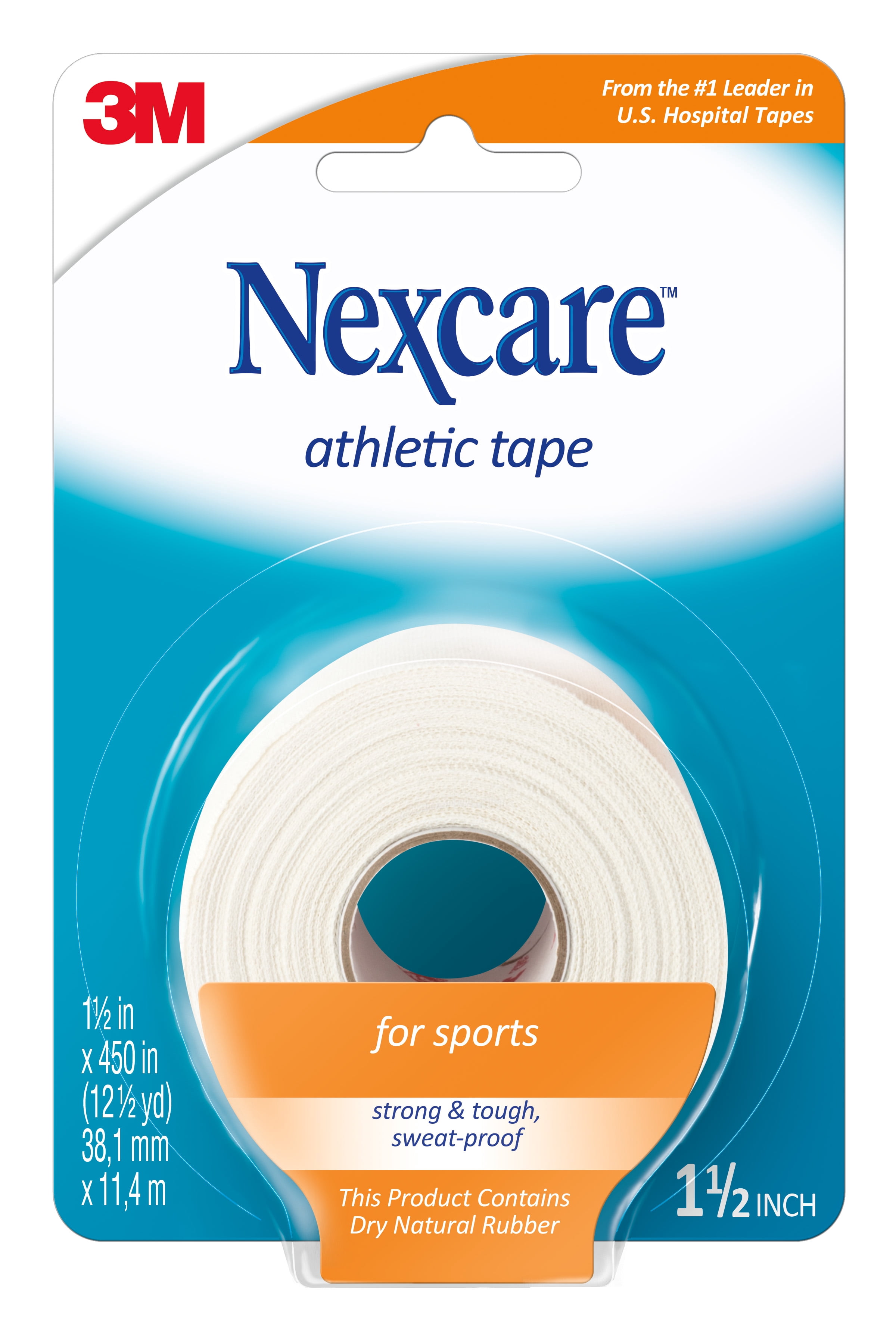 Nexcare Athletic Cloth Tape 870-B , 1.5 in x 12.5 yds