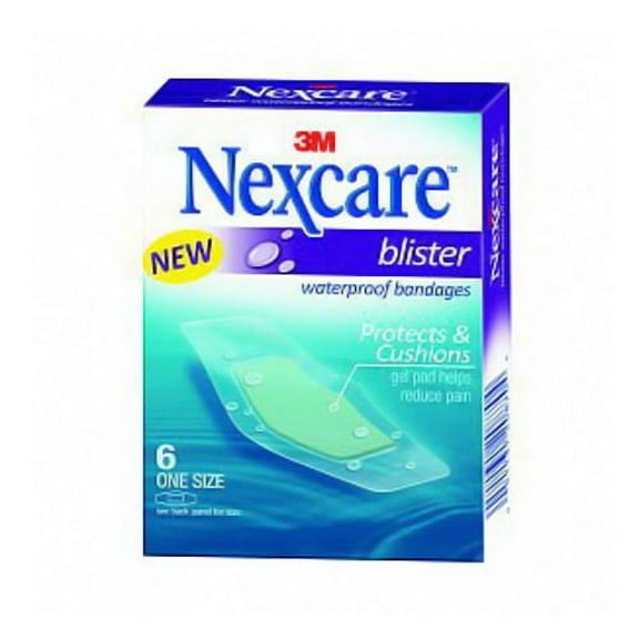 Nexcare Blister Waterproof Bandages, One Size - 6 Ea