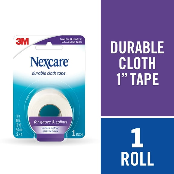 Nexcare Durable Cloth First Aid Tape, 1 in. x 10 yds., 1 Roll
