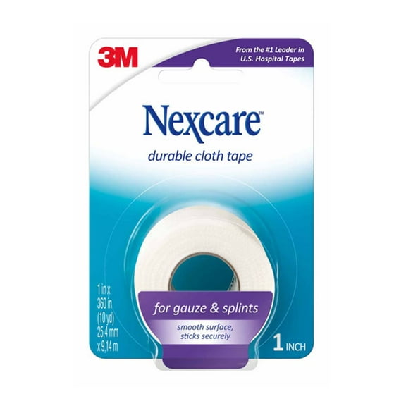 Nexcare Durable Cloth Tape 1 Inch 10 Yards