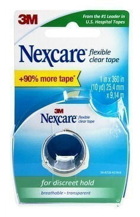Nexcare Flexible Clear First Aid Tape Dispenser 778, 1 in x 10 yd