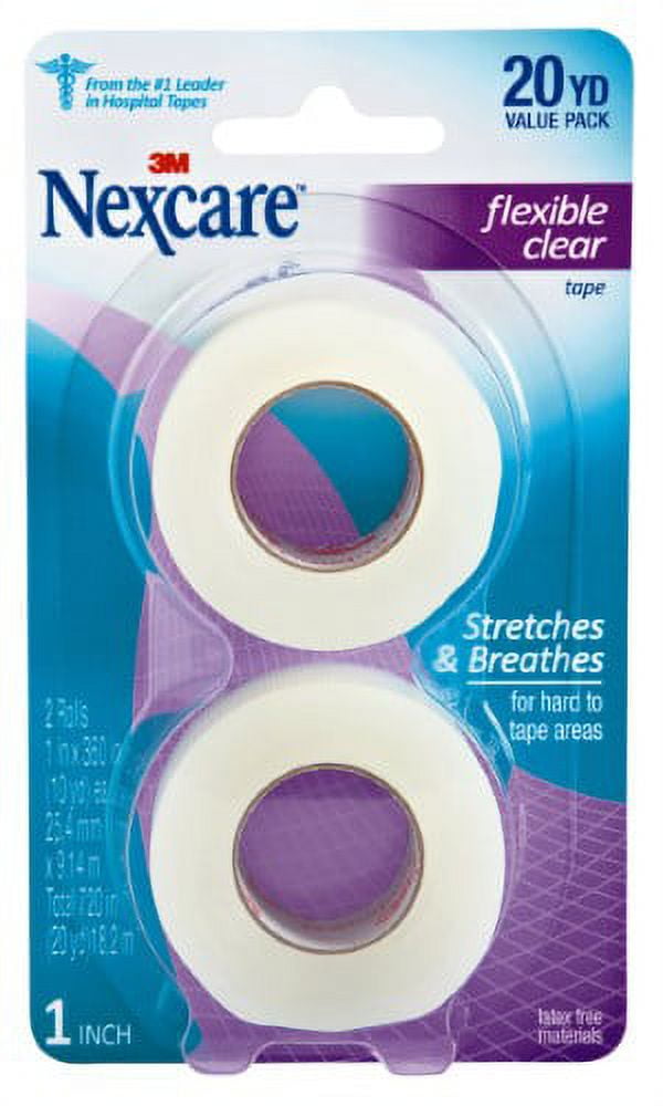 Nexcare Flexible Clear First Aid Tape (Pack of 6)